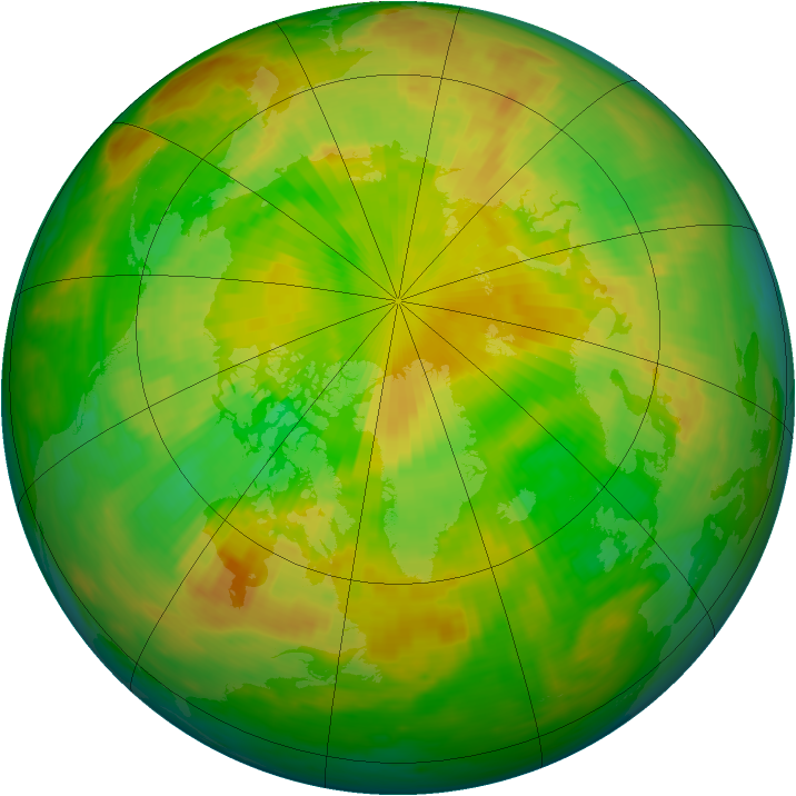 Arctic ozone map for 06 June 1983